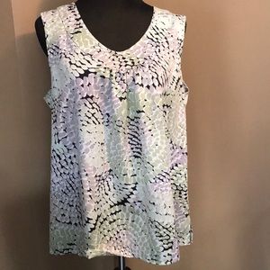 Pretty silky tank blouse